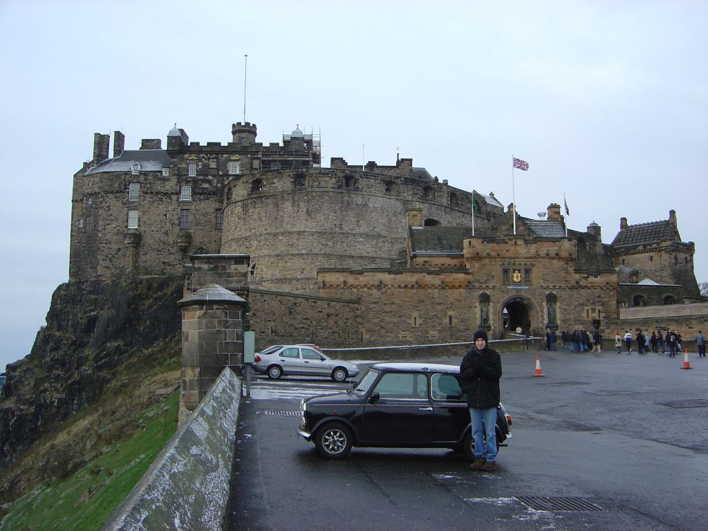 Edinburgh castle and a mini
